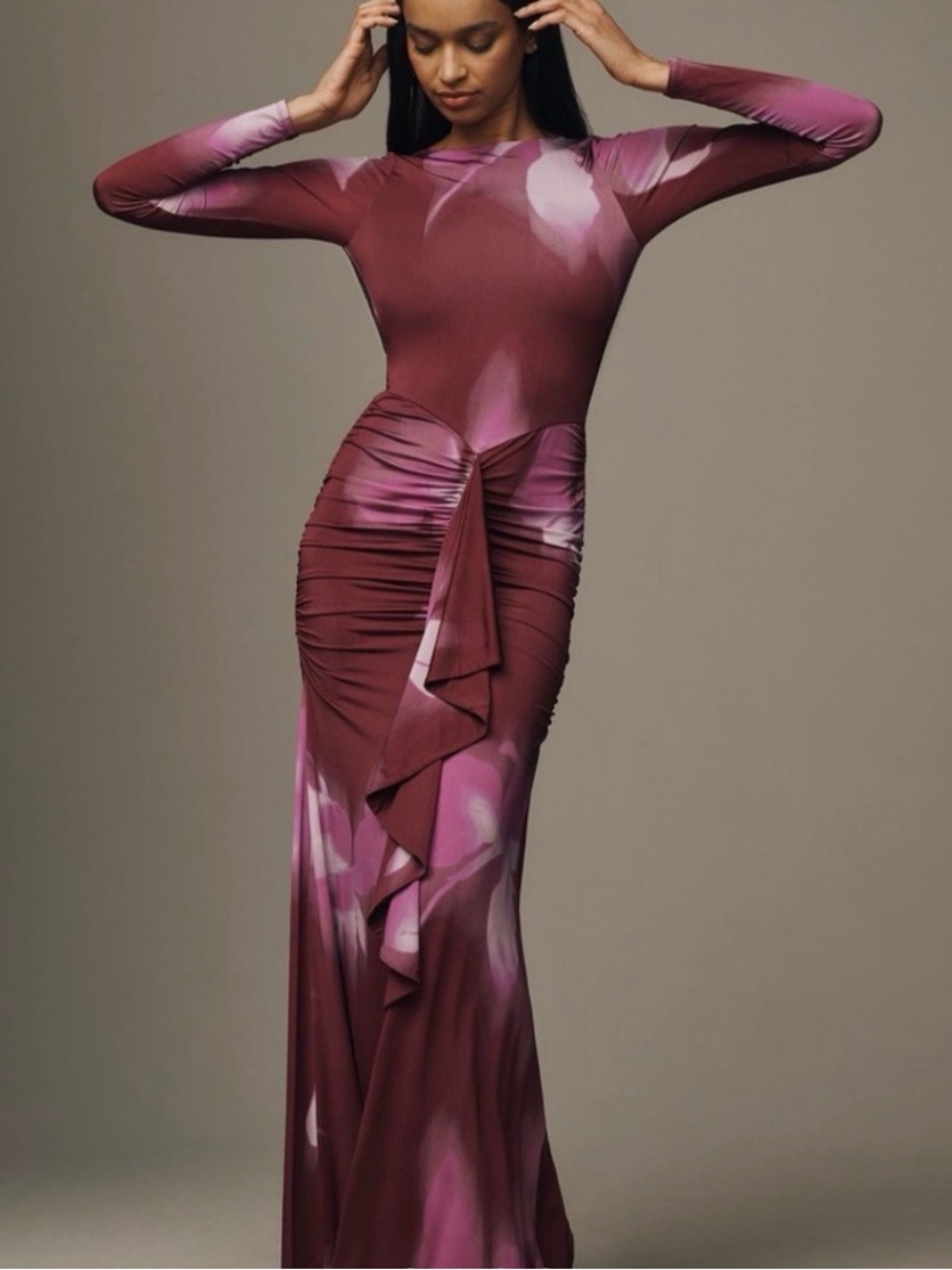 AFRM long sleeve maxi dress